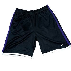 Vintage Nike Athletic Department men black and purple sweat shorts shorts large